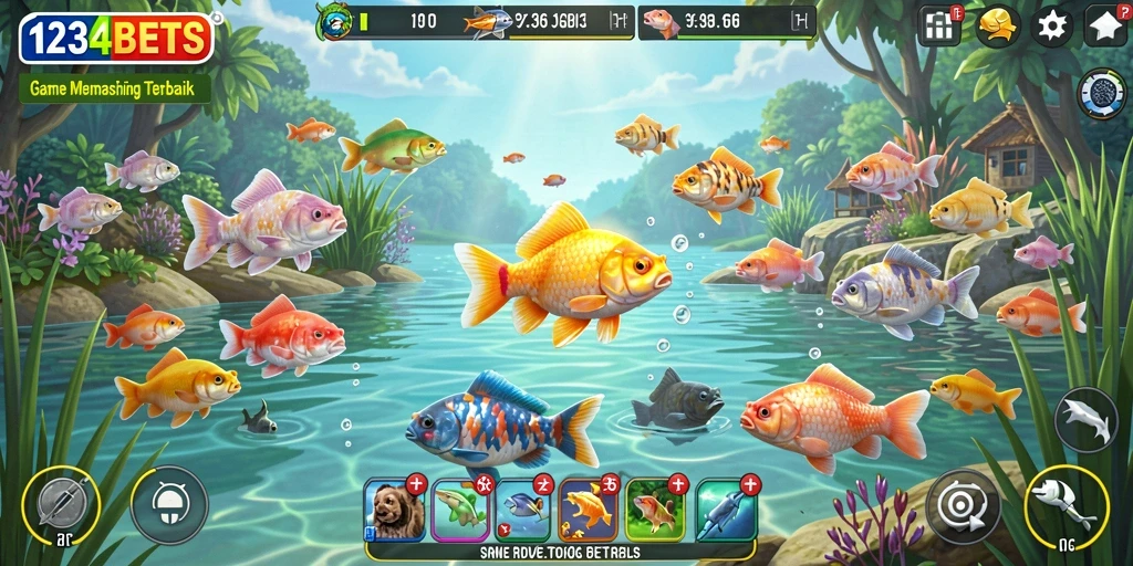 Tangkapan ikan yang menakjubkan dalam gameplay 1234BETS.