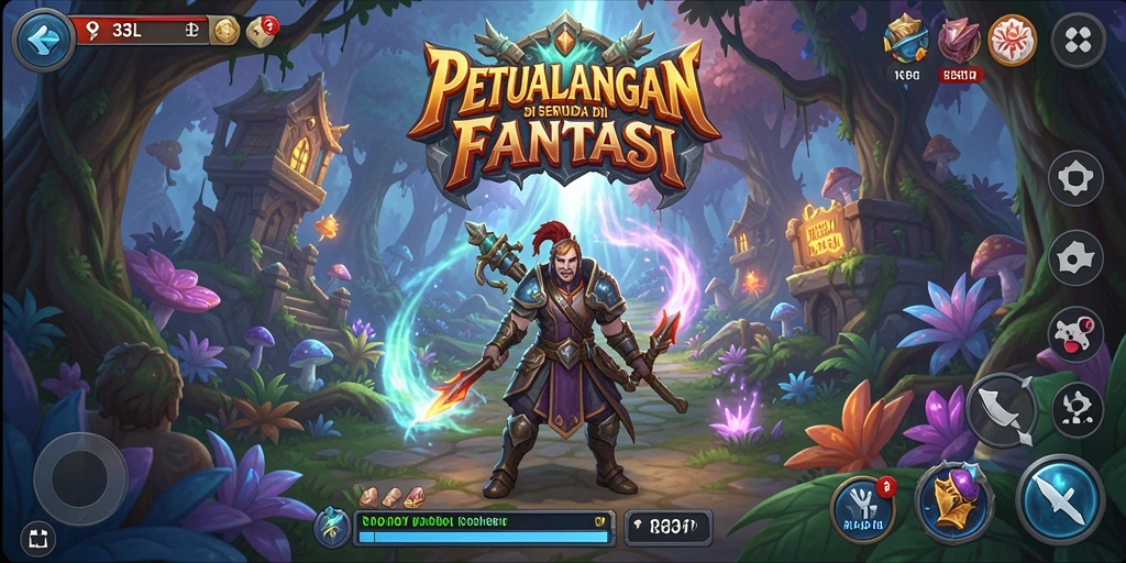 Gameplay seru dengan pertarungan RPG yang dinamis.