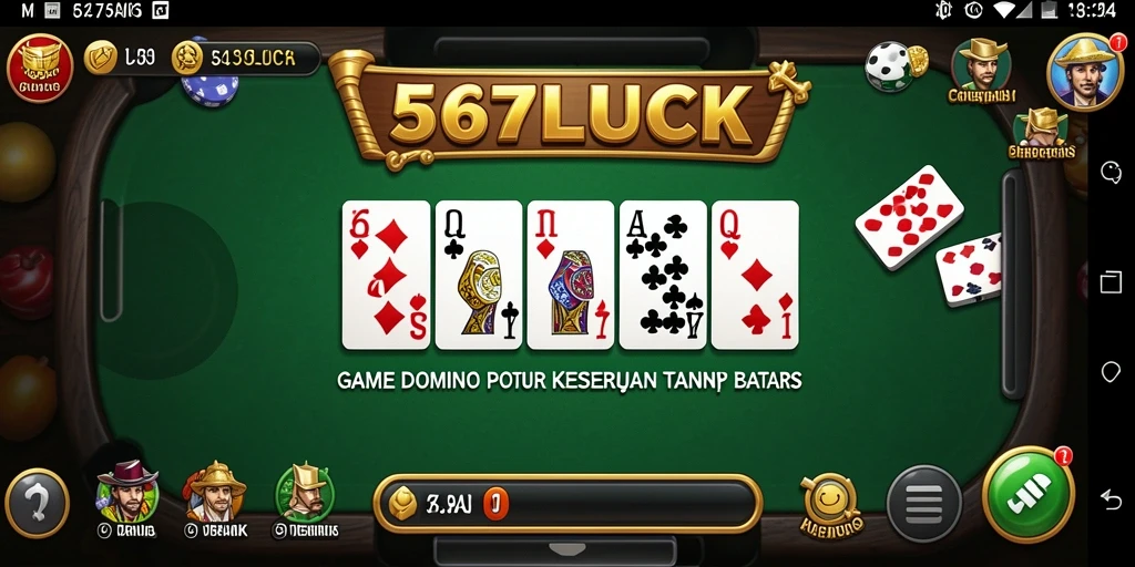 Gameplay 567LUCK yang seru dengan berbagai mode Domino.