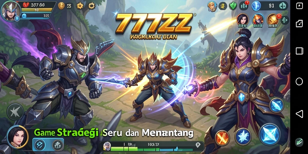 Screenshot gameplay <strong>777ZX</strong> menunjukkan strategi pertempuran yang mendebarkan.