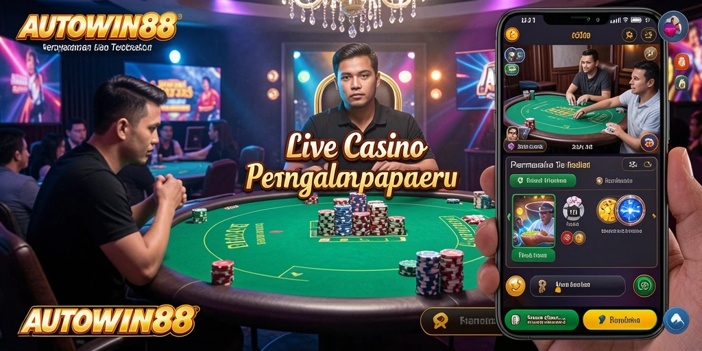 Tampilan gameplay seru dan interaktif di AUTOWIN88 Live Casino.