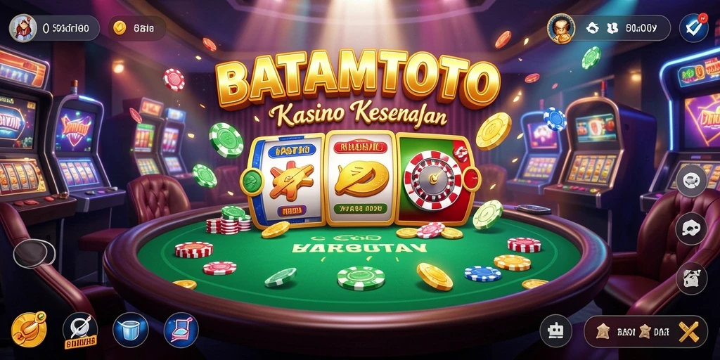 Screenshot utama BATAMTOTO menampilkan gameplay Kasino yang mengasyikkan.