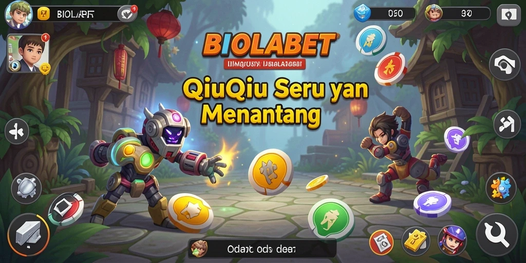 Screenshot menunjukkan gameplay seru dalam permainan QiuQiu BIOLABET.