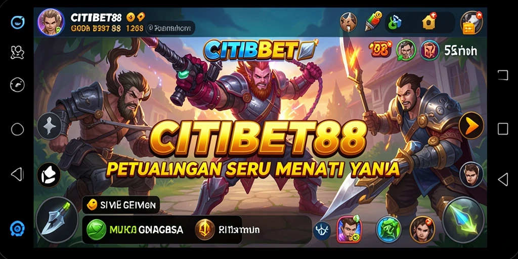 Screenshot CITIBET88 menampilkan aksi petualangan yang mendebarkan.