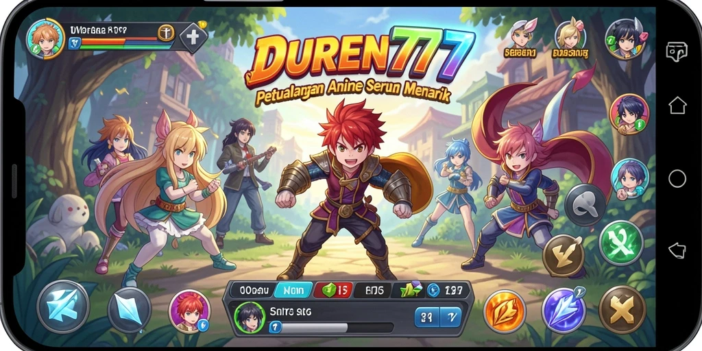 Screenshot DUREN777 menampilkan aksi seru dalam dunia anime.