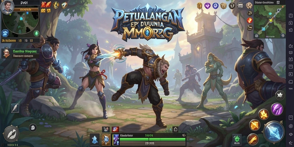 Tangkapan layar menunjukkan gameplay penuh aksi di DY01 dengan grafis menakjubkan.