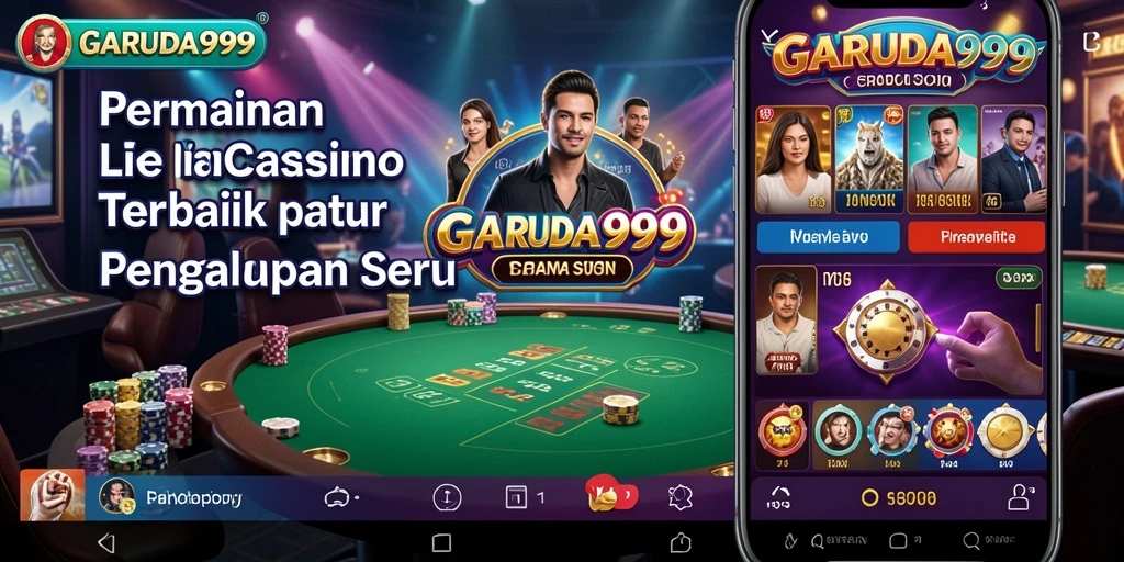 Screenshot gameplay <strong>GARUDA999</strong> menampilkan suasana kasino yang hidup dan interaktif.