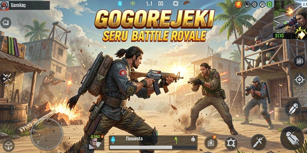 Tampilan menarik dari pertarungan Battle Royale di GOGOREJEKI.