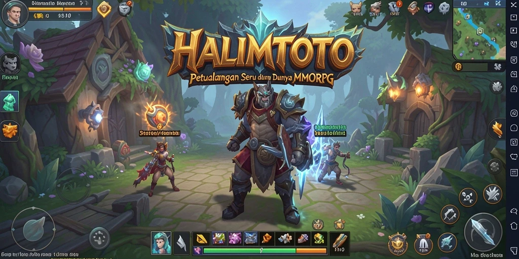 Menampilkan aksi seru dalam gameplay HALIMTOTO di dunia MMORPG.