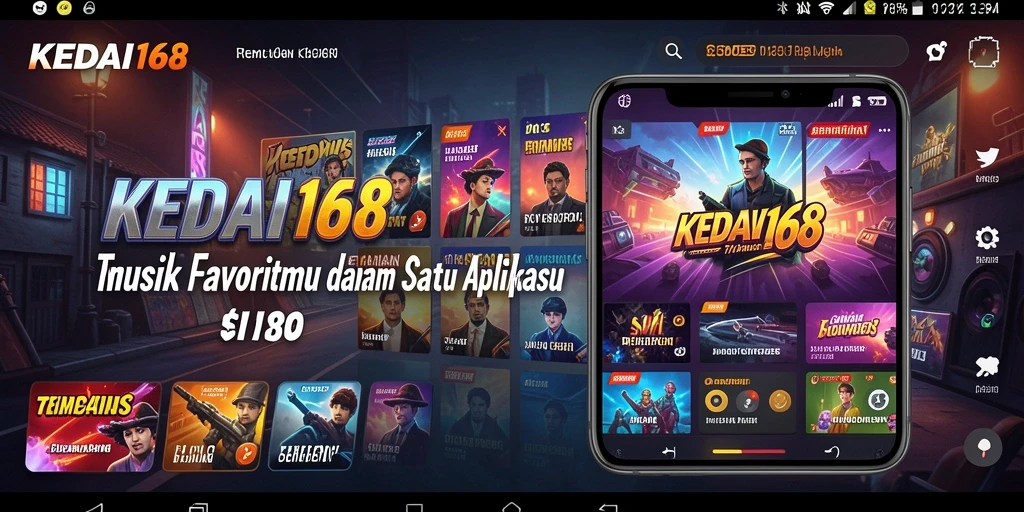 Tampilan antarmuka KEDAI168 dengan berbagai pilihan lagu.