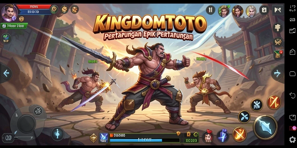 Tampilan aksi seru dari gameplay KINGDOMTOTO dalam pertarungan