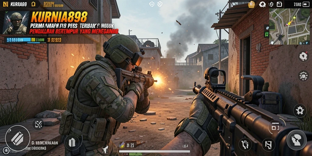Tampilan gameplay menarik dari KURNIA898 yang penuh aksi tembak-menembak.