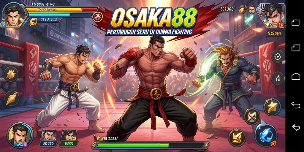 Gameplay seru OSAKA88 dengan pertarungan intens.