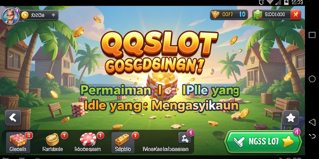 Tampilan gameplay <strong>QQSLOT</strong> yang menggoda dan menghibur dalam kategori Idle.