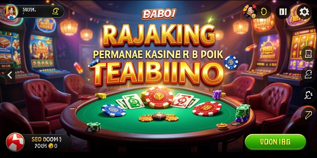 Tampilan menakjubkan dari gameplay Kasino di RAJAKING.