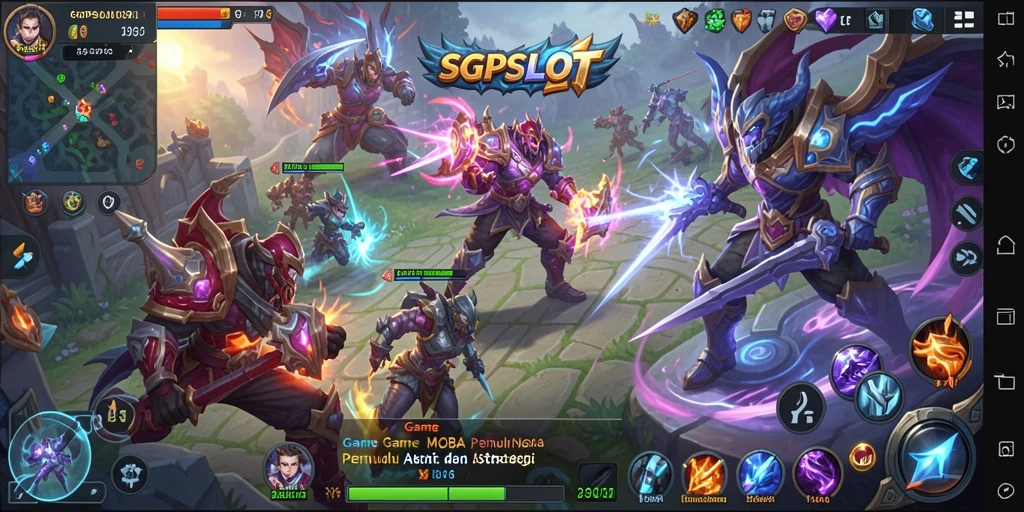 Screenshot gameplay SGPSLOT yang menunjukkan aksi pertempuran seru.