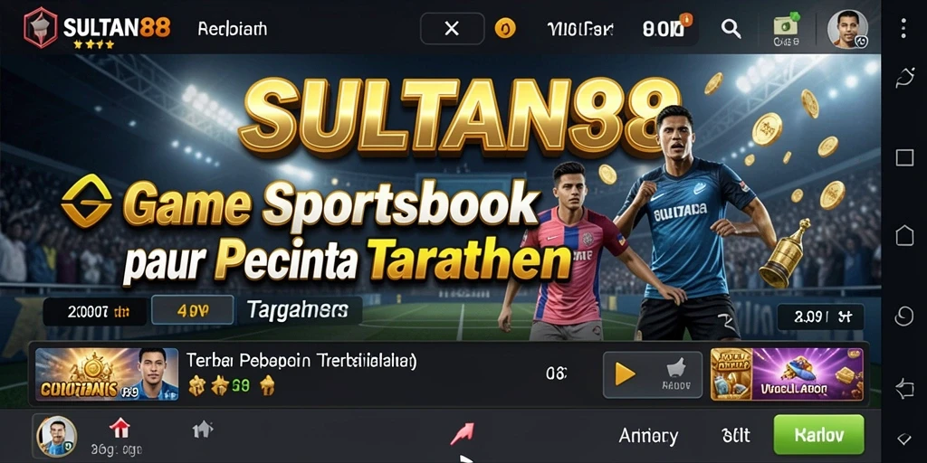 Tampilan utama SULTAN88 dengan berbagai pilihan taruhan olahraga.