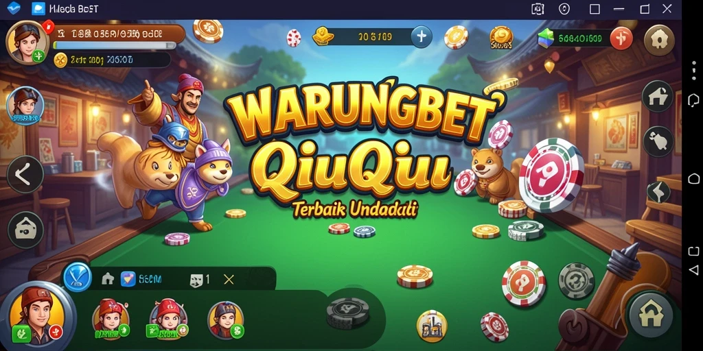 Gameplay seru dari WARUNGBET dalam permainan QiuQiu.